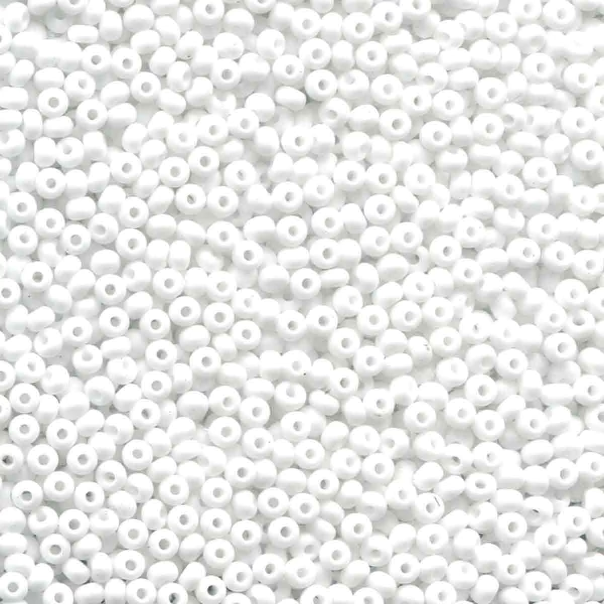 11/0 Preciosa Chalk White Matte