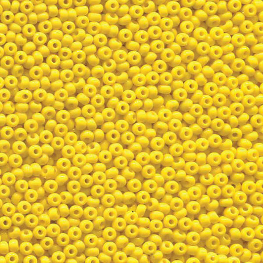 11/0 Preciosa Dark Yellow OP