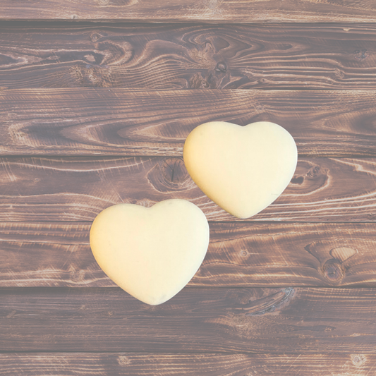 Cream Hearts 23x27cm