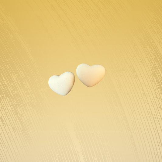 Cream Hearts 17x22cm