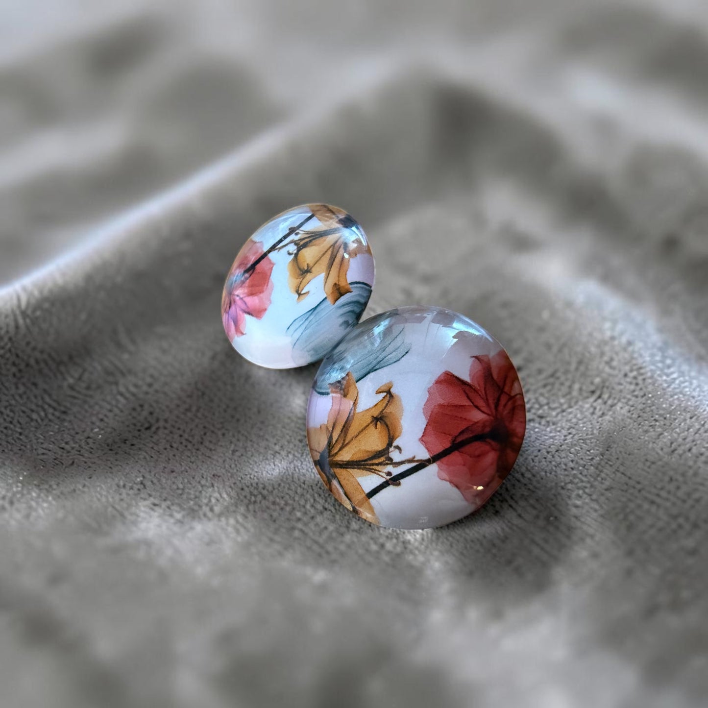 Watercolor Floral 20MM  *10 Styles to Choose From*