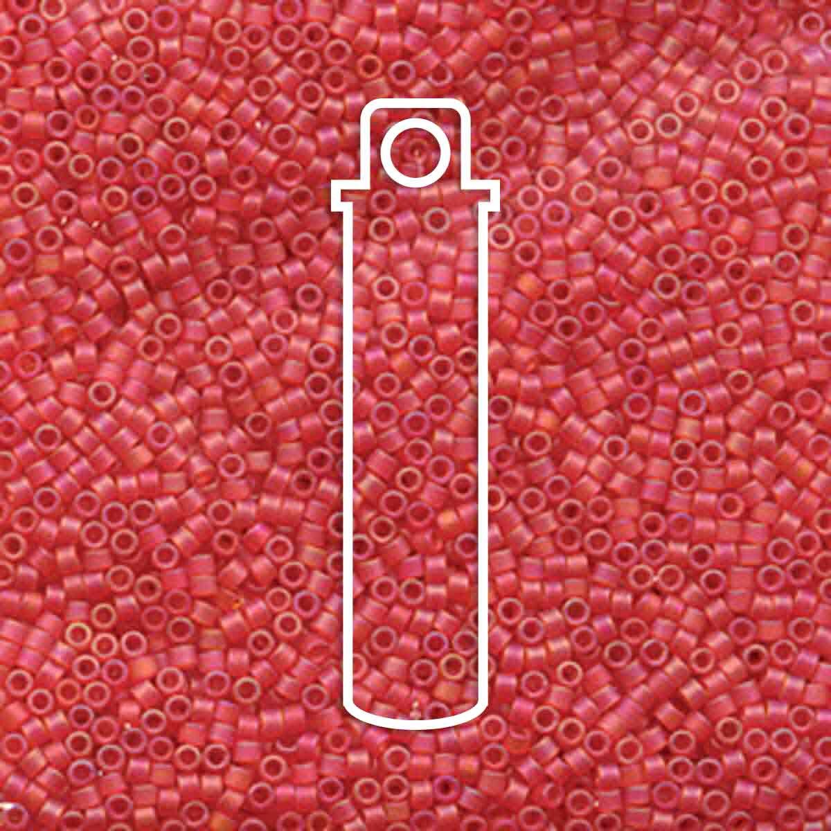 11/0 Miyuki Delica Matte Light Red AB