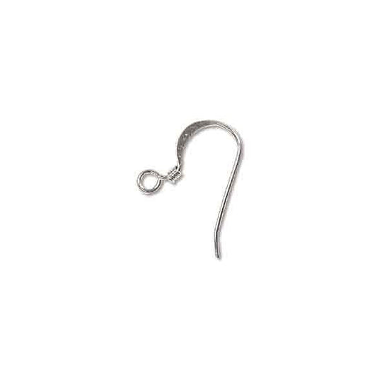 18mm Silver Coated Ear Wire with Coil