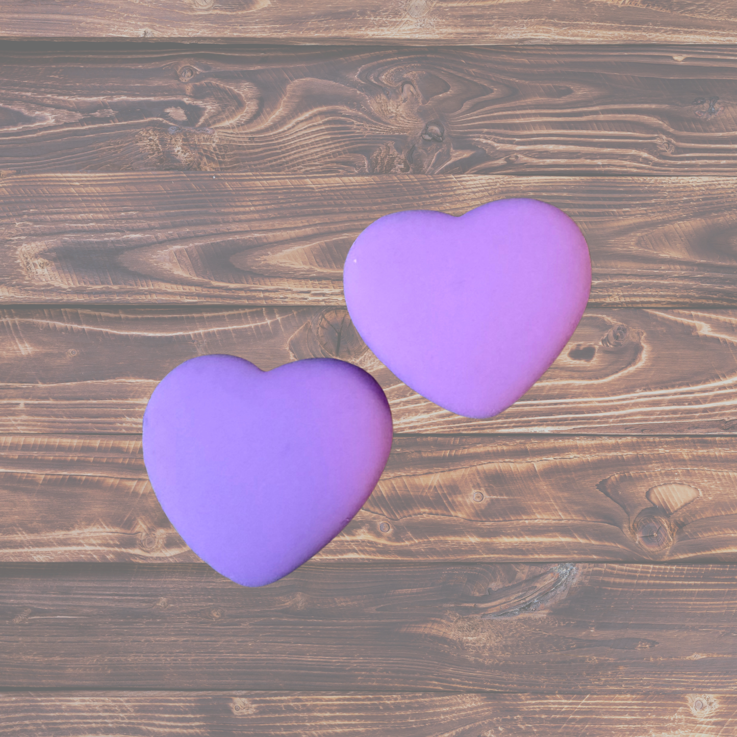 Purple Hearts 23x27cm